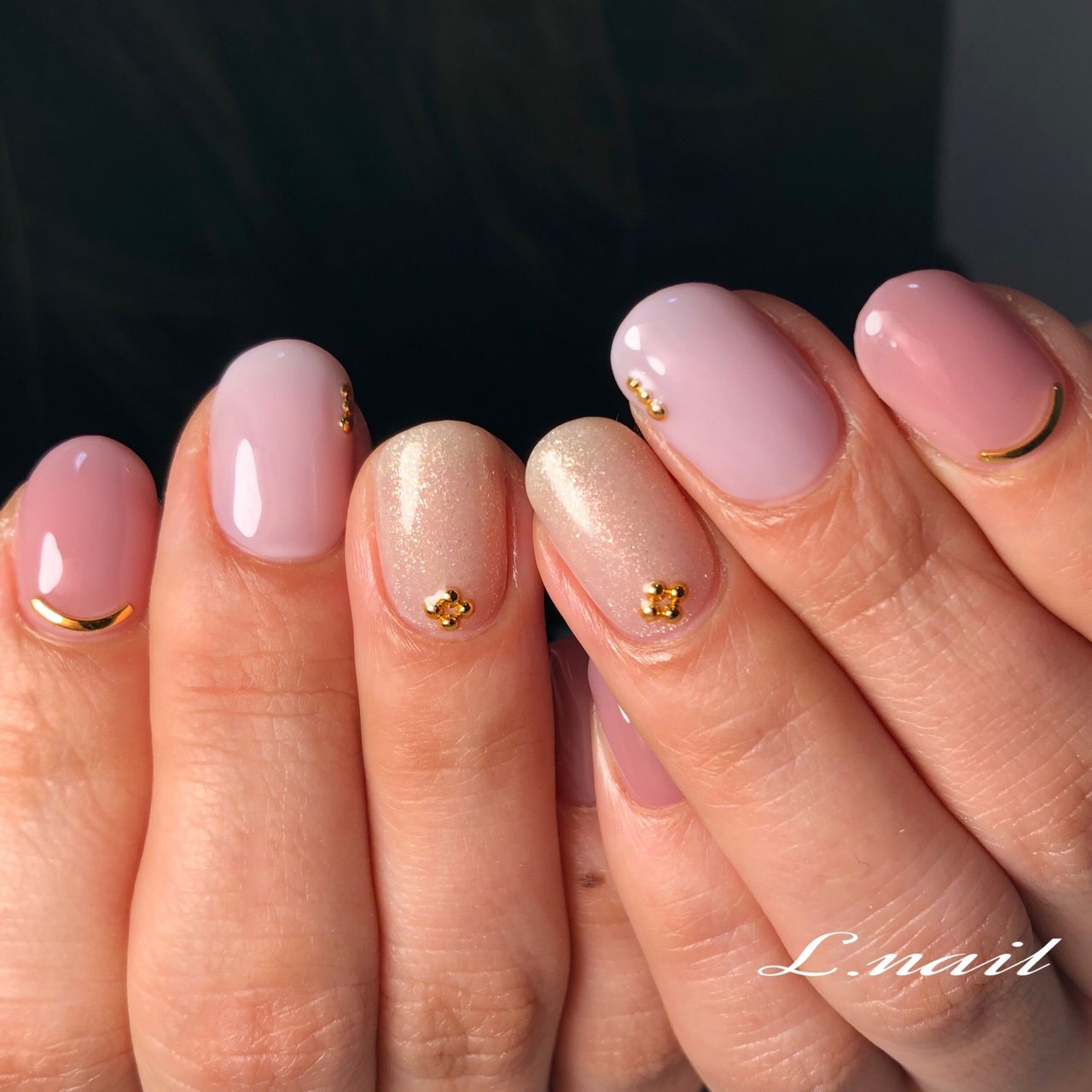 オールシーズン オフィス デート 女子会 ハンド Lnail18のネイルデザイン No ネイルブック