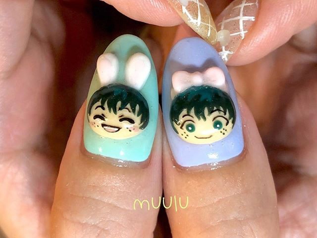 オールシーズン ハンド ワンカラー 痛ネイル キャラクター Nailsalon Muuluのネイルデザイン No ネイルブック