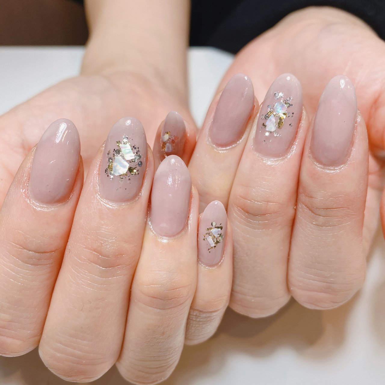 オールシーズン ワンカラー シェル ベージュ ピンク Coutureのネイルデザイン No ネイルブック