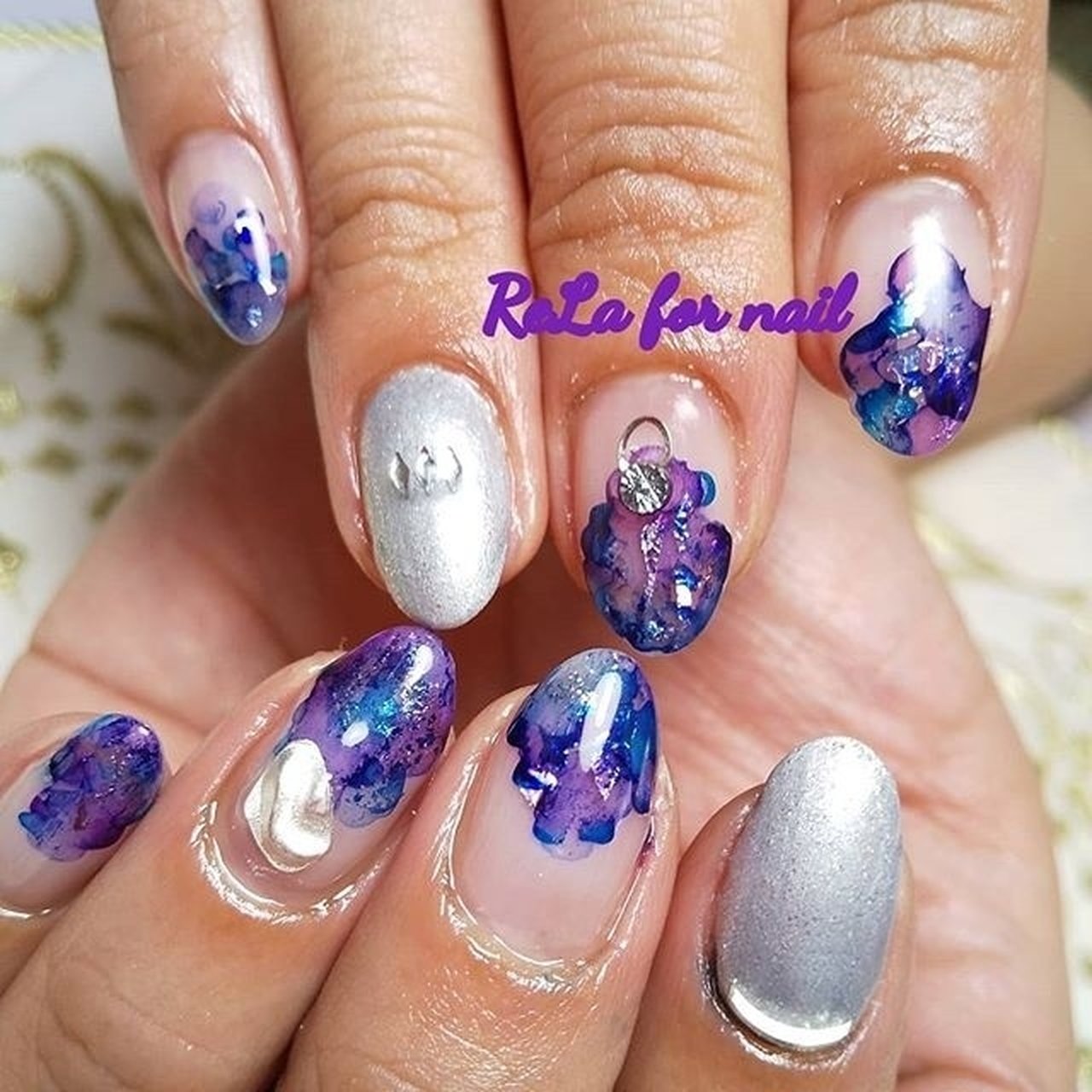 ニュアンス/ピンク/ブルー/パープル - rela_for_nail ～リラ～のネイル