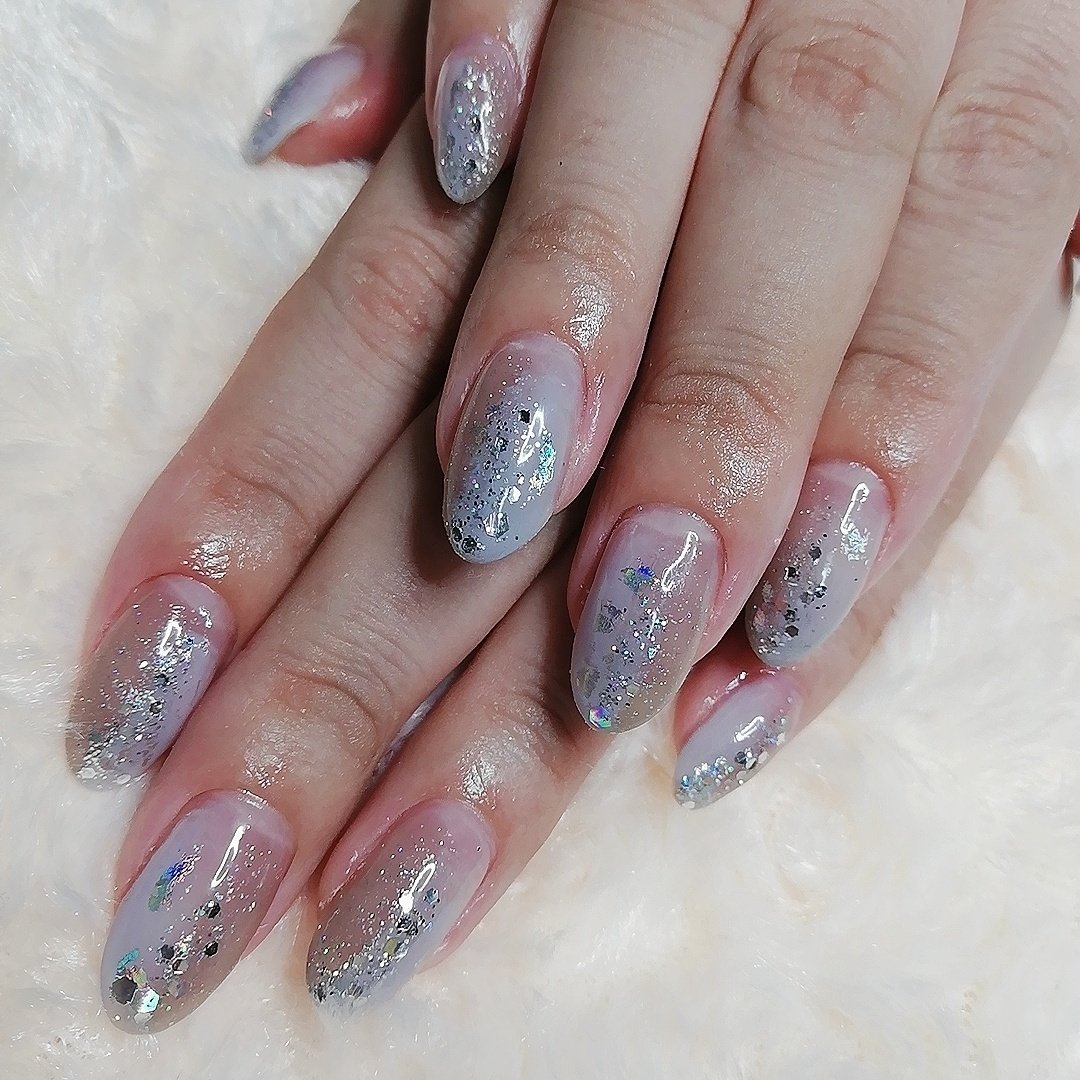 冬 オールシーズン オフィス パーティー パープル Simple Nail 鈴のネイルデザイン No ネイルブック