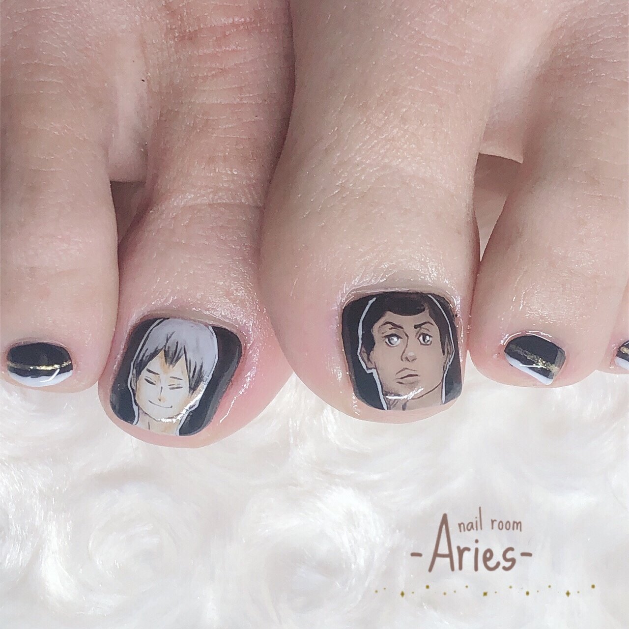 オールシーズン ライブ パーティー 女子会 フット Nail Room Aries ﾈｲﾙﾙｰﾑｴﾘｰｽﾞmaiのネイル デザイン No ネイルブック