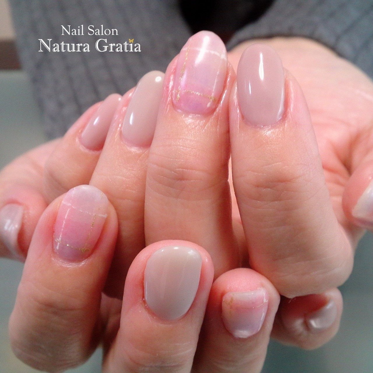 冬 オフィス ハンド シンプル チェック Naturagratiaのネイルデザイン No ネイルブック