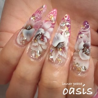 牡丹のネイルデザイン ネイルブック
