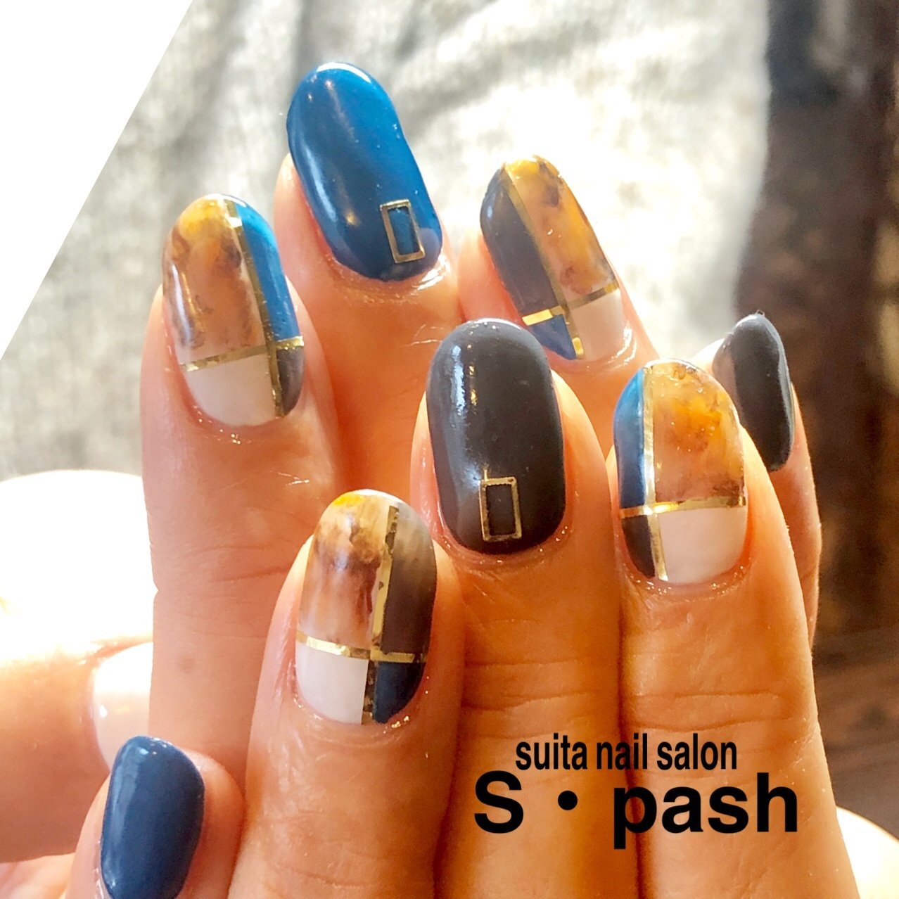 秋 冬 ハンド ワンカラー べっ甲 Spashnailのネイルデザイン No ネイルブック