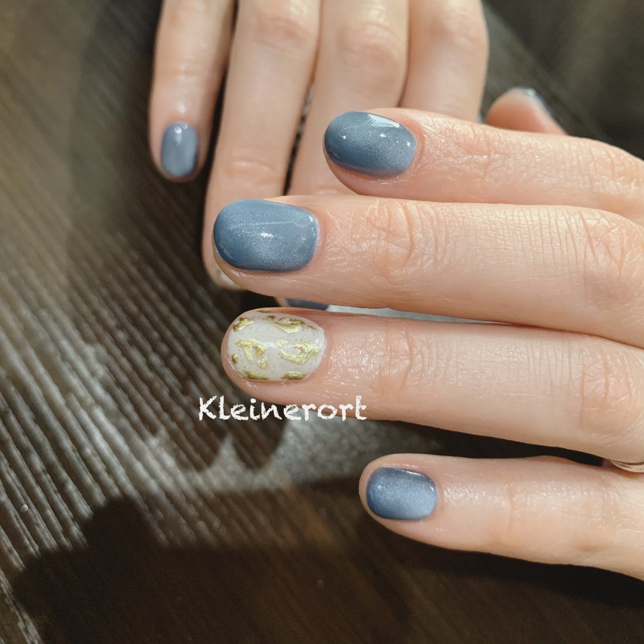 ブルー グレー Nailsalon Kleinerortのネイルデザイン No ネイルブック