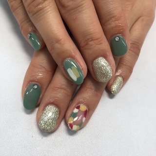 人気順 グリーン 緑 Nicenailのネイルデザイン ネイルブック