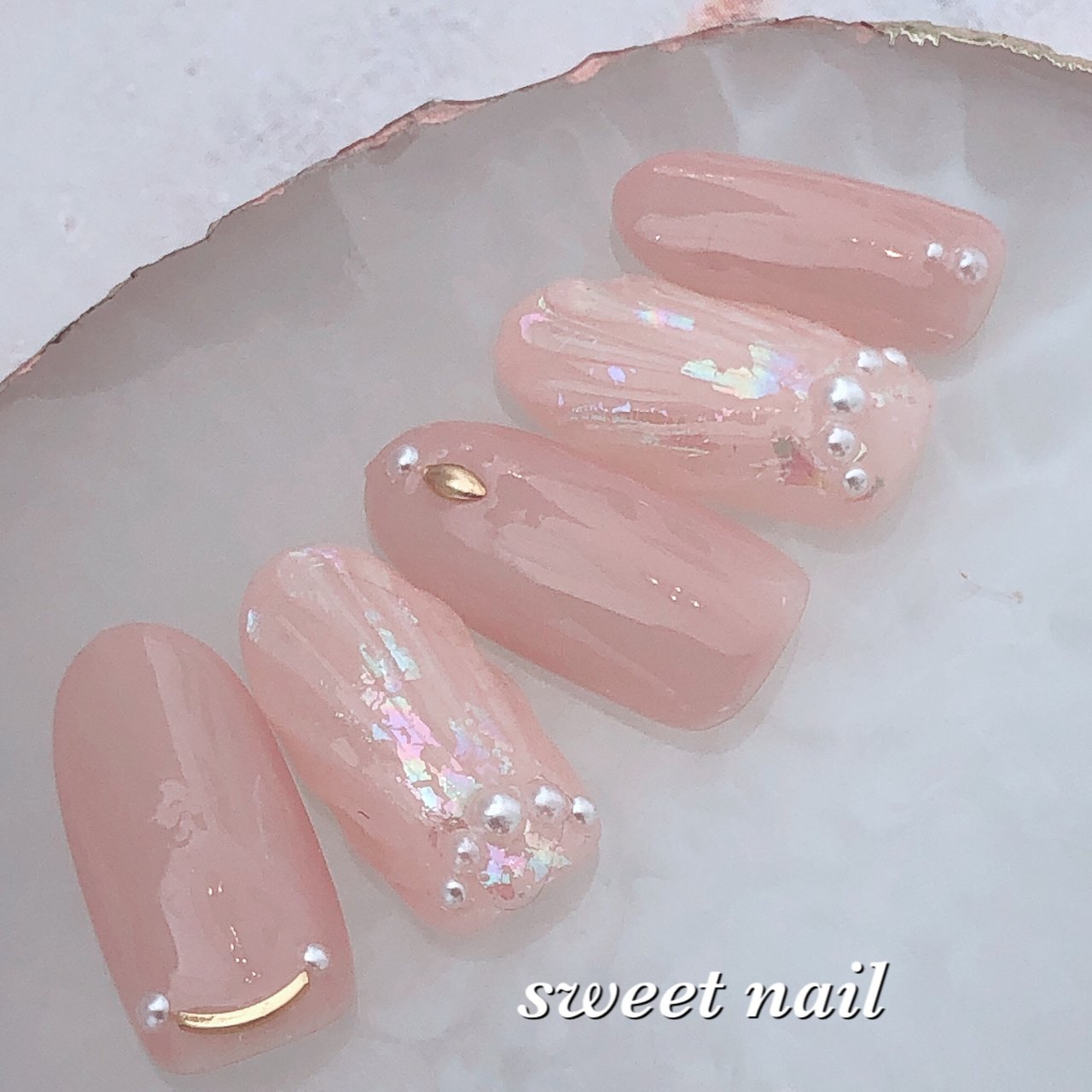 春 夏 ハンド ショート ピンク Sweetネイル スクールのネイルデザイン No ネイルブック