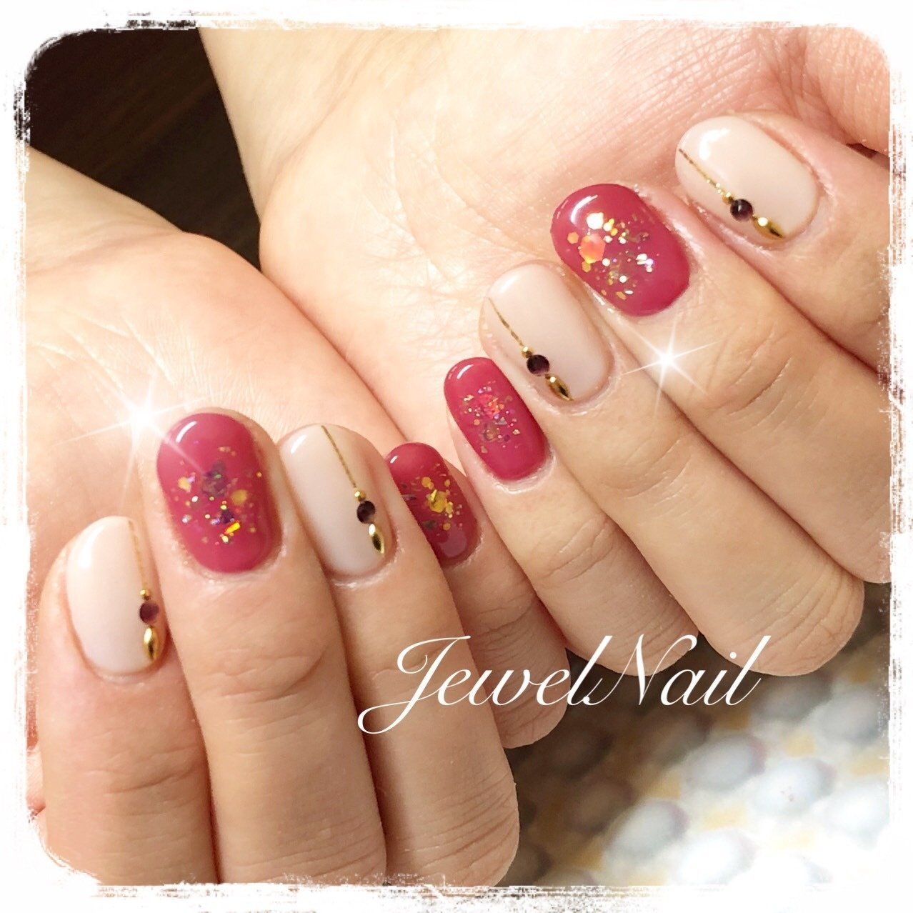 オールシーズン バレンタイン デート ハンド ホログラム Jewel Salon Total Beauty 旧jewel Nail のネイルデザイン No ネイルブック