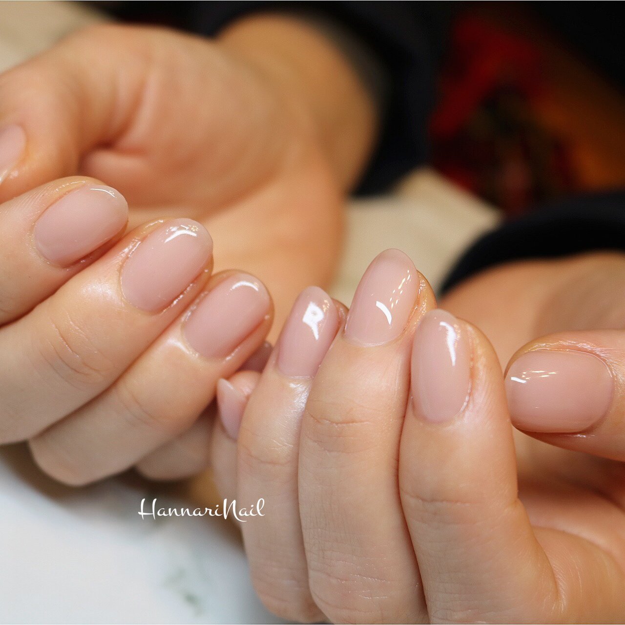 オールシーズン ハンド ワンカラー ショート ベージュ Hannarinailのネイルデザイン No ネイルブック
