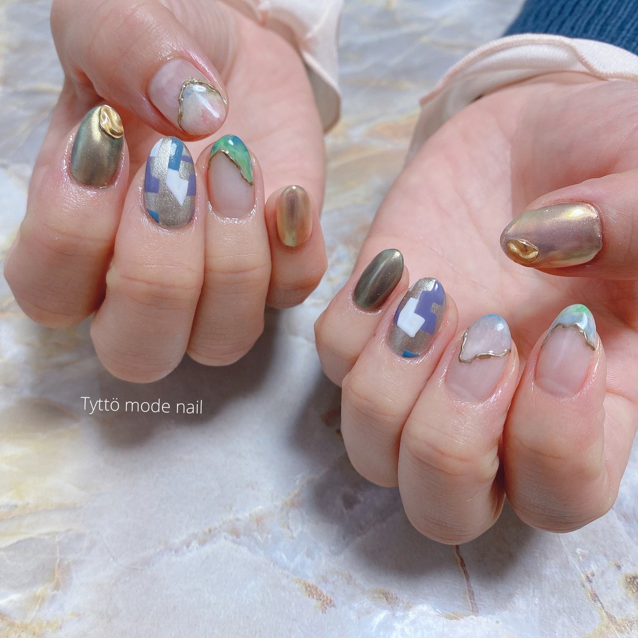 春 オールシーズン ブライダル パーティー ジェル Tytto Nailのネイルデザイン No ネイルブック