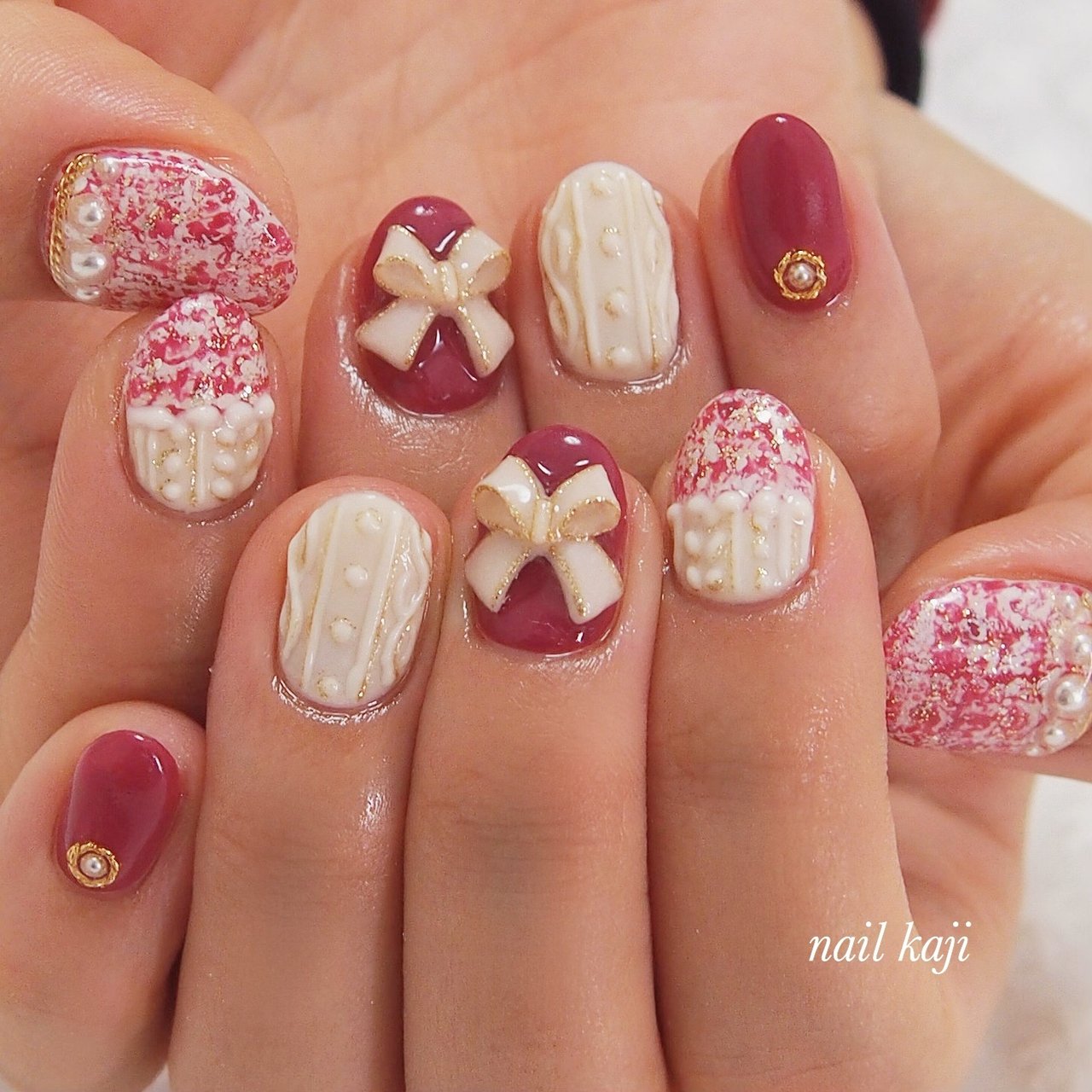 春 秋 冬 ハンド ツイード Nail Kajiのネイルデザイン No ネイルブック