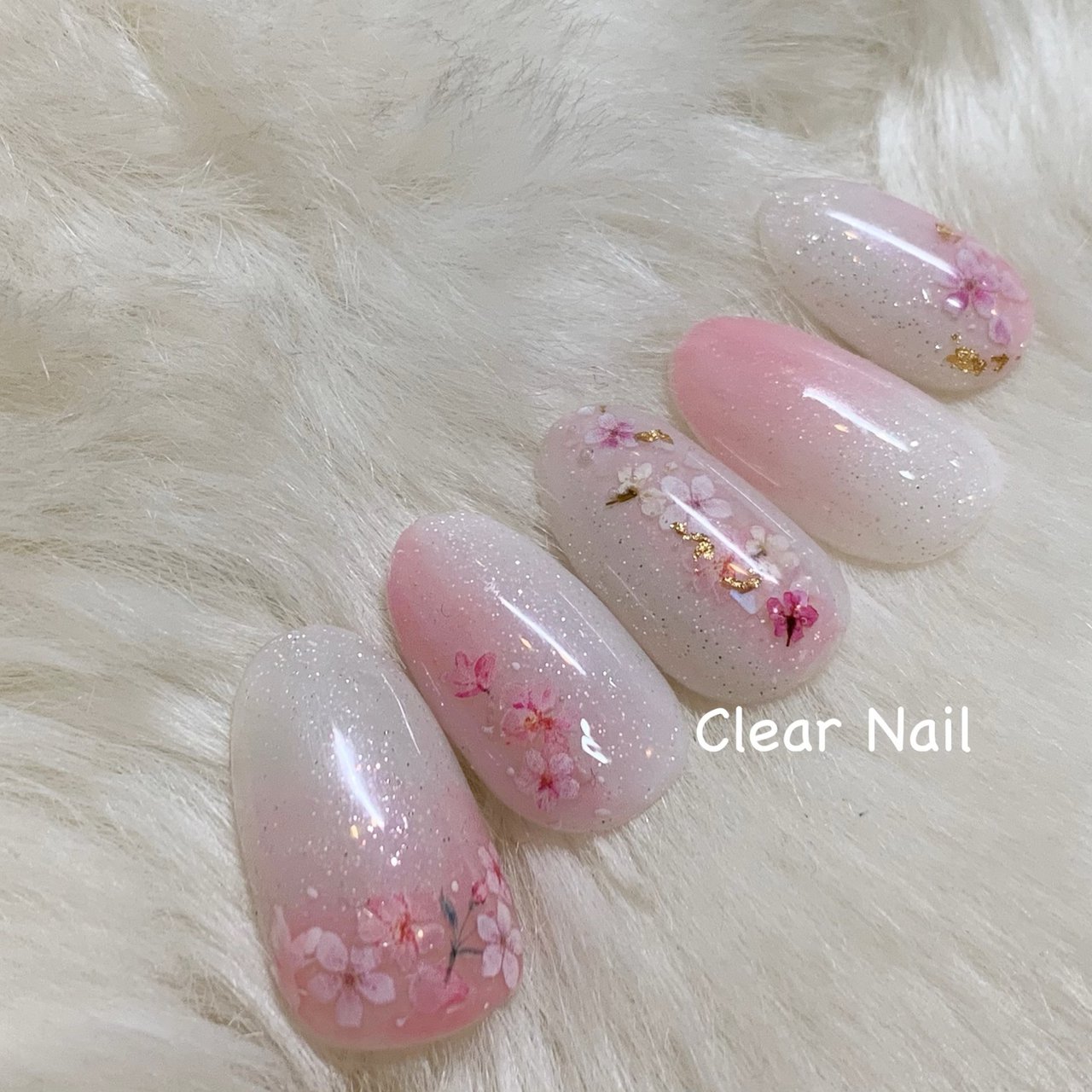 春 卒業式 入学式 ハンド シンプル Clearnailのネイルデザイン No ネイルブック