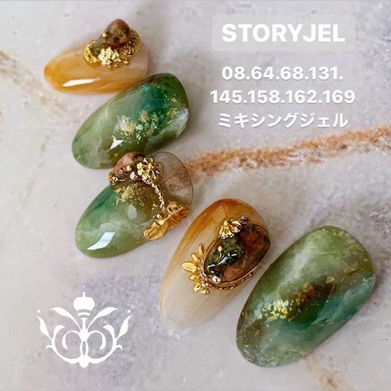 オールシーズン ハンド 大理石 ニュアンス ミディアム 大野 恵里奈 Naillessonのネイルデザイン No ネイルブック