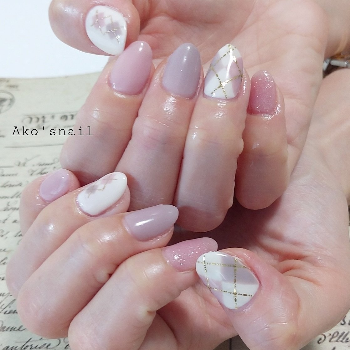 春 オフィス デート 女子会 ハンド Ako Snailのネイルデザイン No ネイルブック