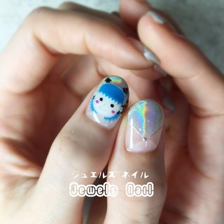 nail ldhページ Moding gel (New) F31 乳白 (ハードカラージェル) ベースの上に
