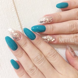 人気順 ターコイズグリーンネイルのネイルデザイン ネイルブック