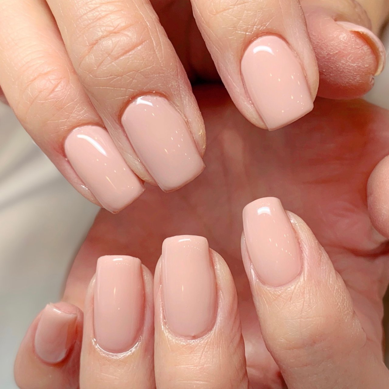 オールシーズン ハンド ワンカラー ベージュ ピンク 小さなサロンnail Sabotのネイルデザイン No ネイルブック