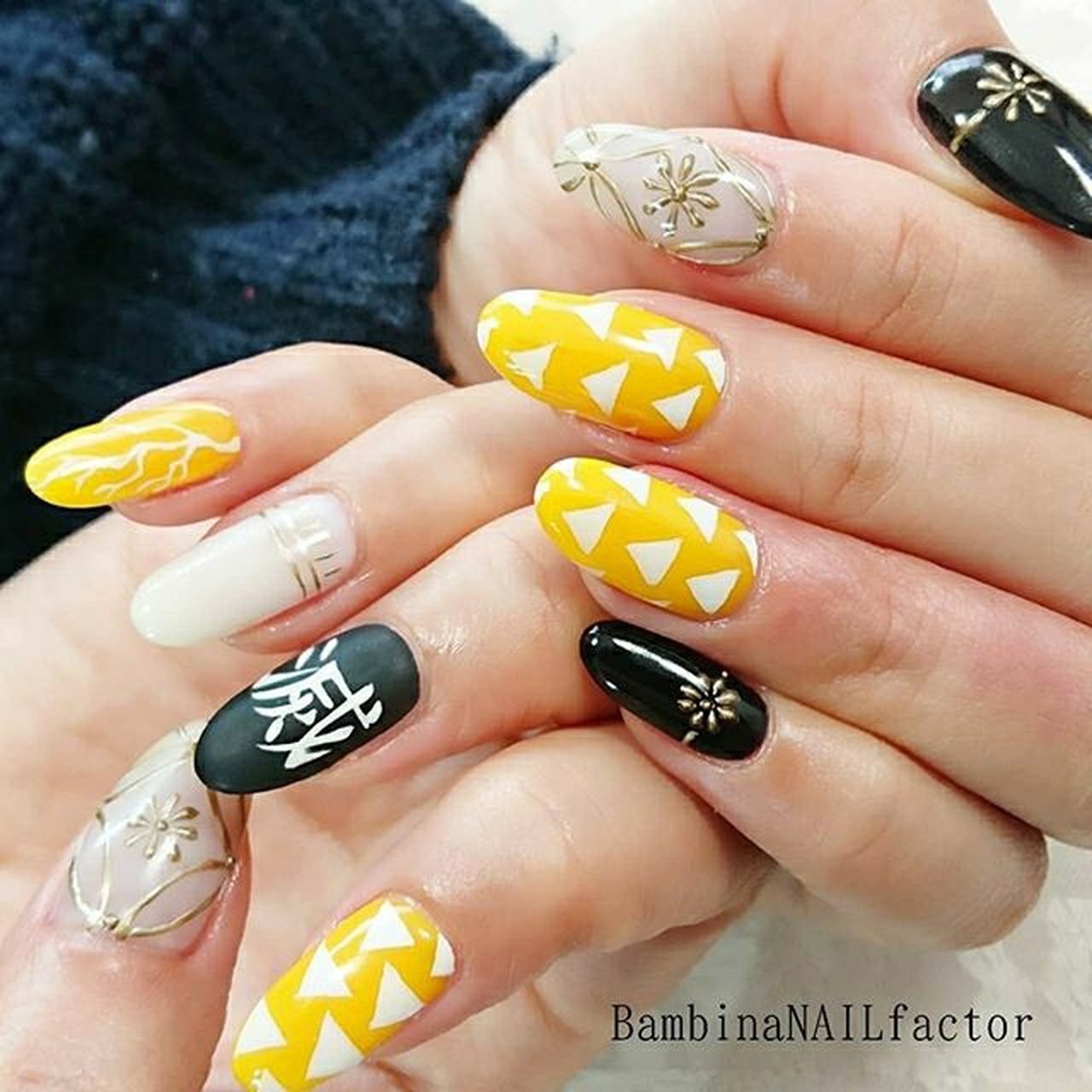 痛ネイル マット 和 Bambinanailfactorkiyokoのネイルデザイン No ネイルブック