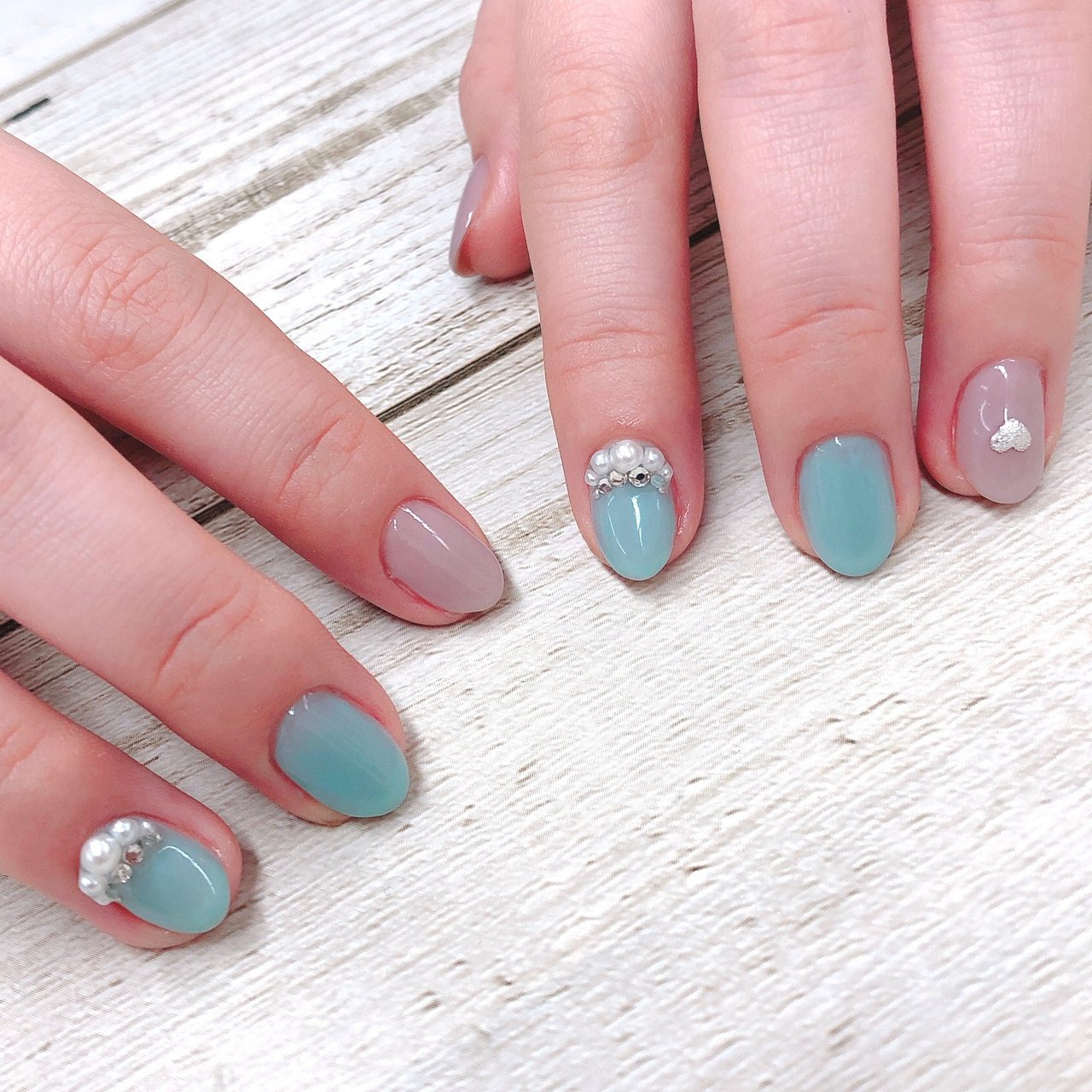 ハンド シンプル ショート ピンク 水色 Sa のネイルデザイン No ネイルブック