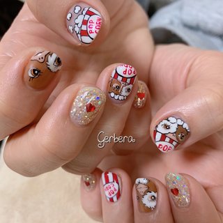 ポップコーンネイルのネイルデザイン ネイルブック