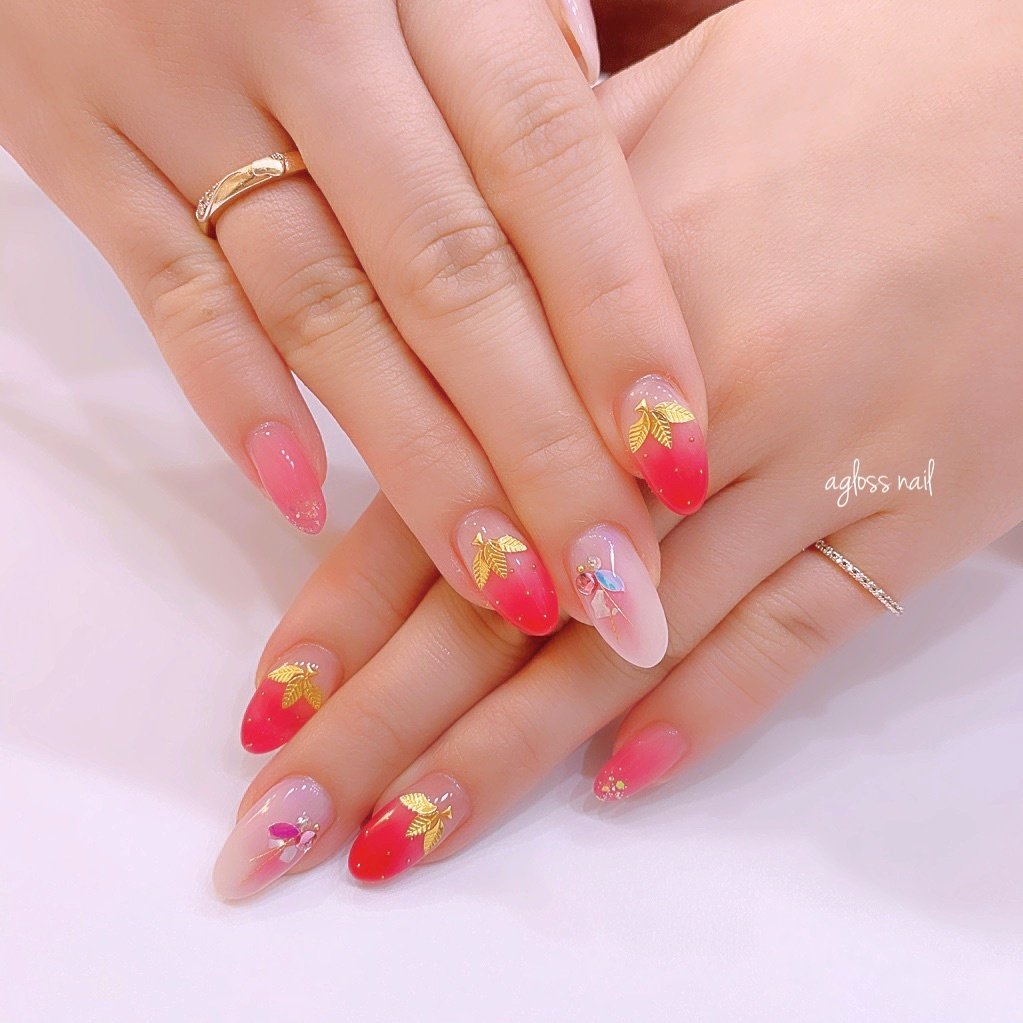 春 夏 秋 冬 ハンド Agloss Nailのネイルデザイン No 5096033 ネイルブック