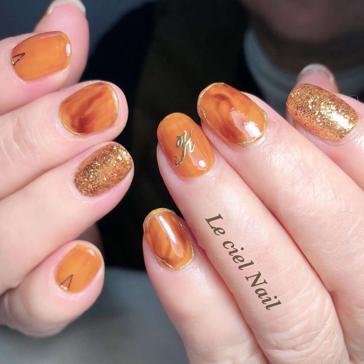 オールシーズン 女子会 ハンド シンプル ラメ Lecielnailのネイルデザイン No ネイルブック