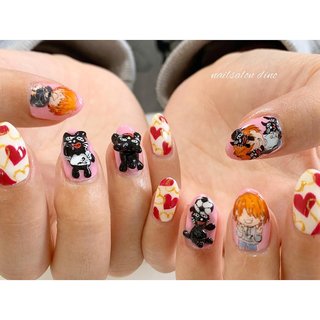 2025年】新着順｜3D(エンボス/立体)/#キヨ猫のネイルデザイン｜ネイル