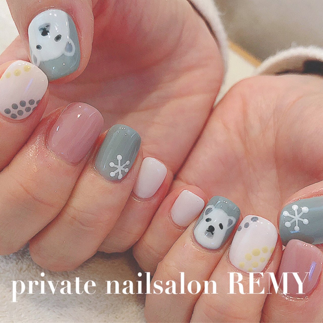 春 冬 女子会 ハンド アニマル柄 Private Nail Salon Remyのネイルデザイン No ネイルブック