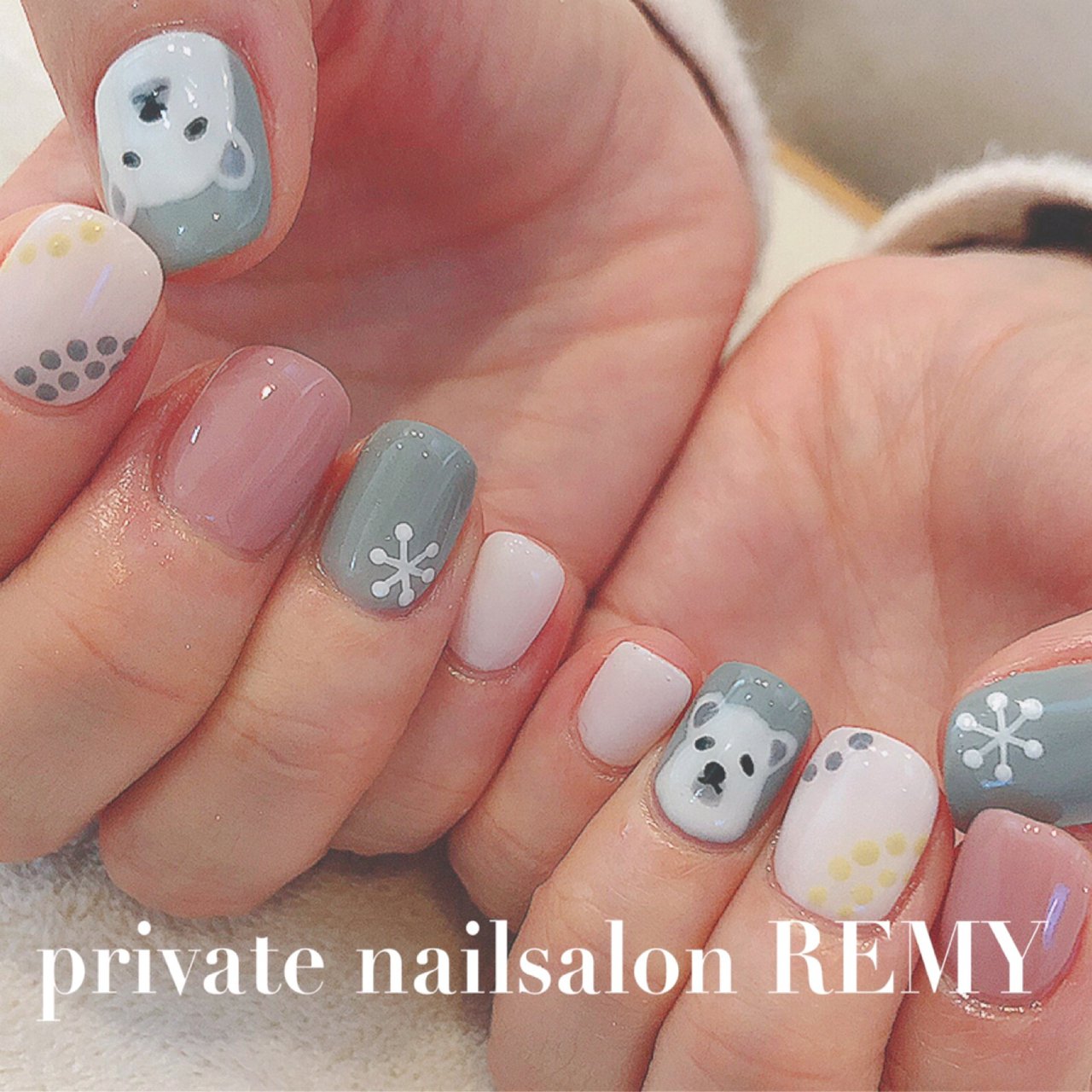 春 冬 女子会 ハンド アニマル柄 Private Nail Salon Remyのネイルデザイン No ネイルブック