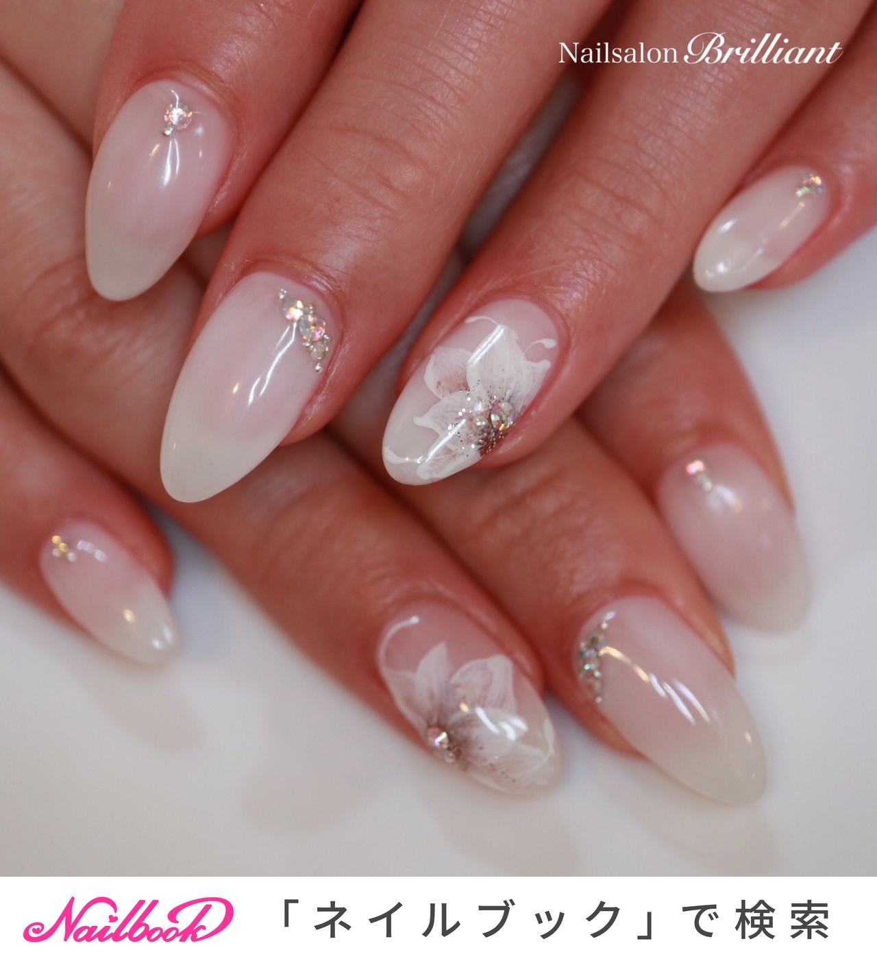 人気順｜ラメ/#ホワイトワンカラーのネイルデザイン｜ネイルブック