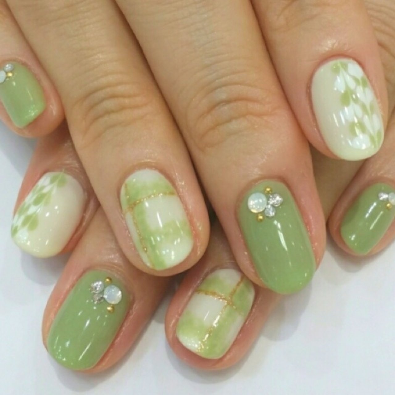 秋 ハンド ワンカラー ツイード ミディアム Nail Parfaitのネイルデザイン No ネイルブック