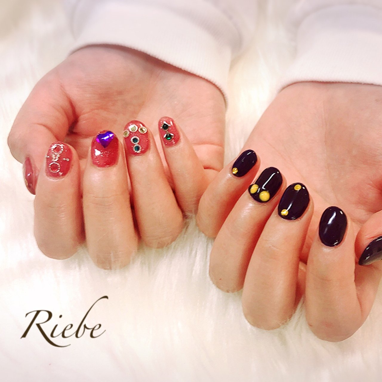 オールシーズン 卒業式 ライブ オフィス ハンド Nail Salon Riebe リーヴェ のネイルデザイン No ネイル ブック