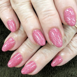 色付けネイル 桃色 夏ネイル #桃色ネイル New nails！ いつもありがとうございます