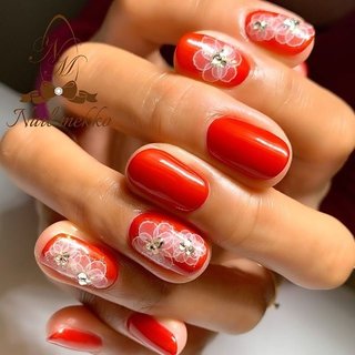 22年 新着順 フラワー 願掛けネイルのネイルデザイン ネイルブック
