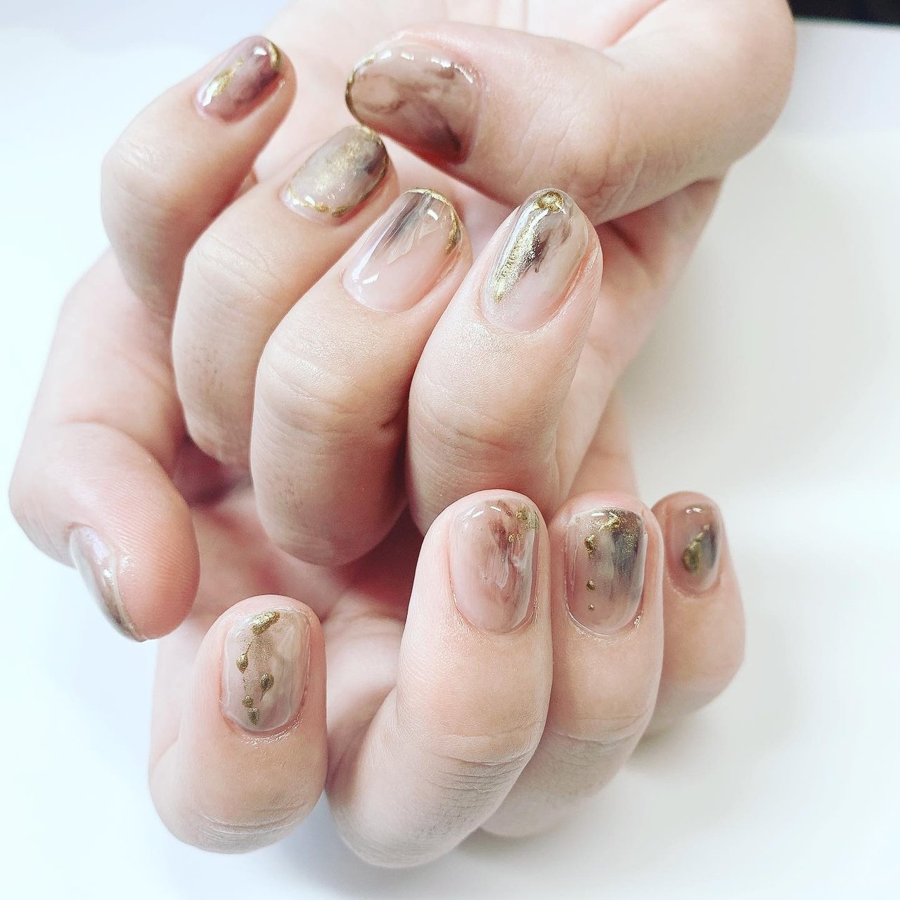 オールシーズン ハンド シンプル ニュアンス ショート Sonrisa Nailのネイルデザイン No ネイルブック