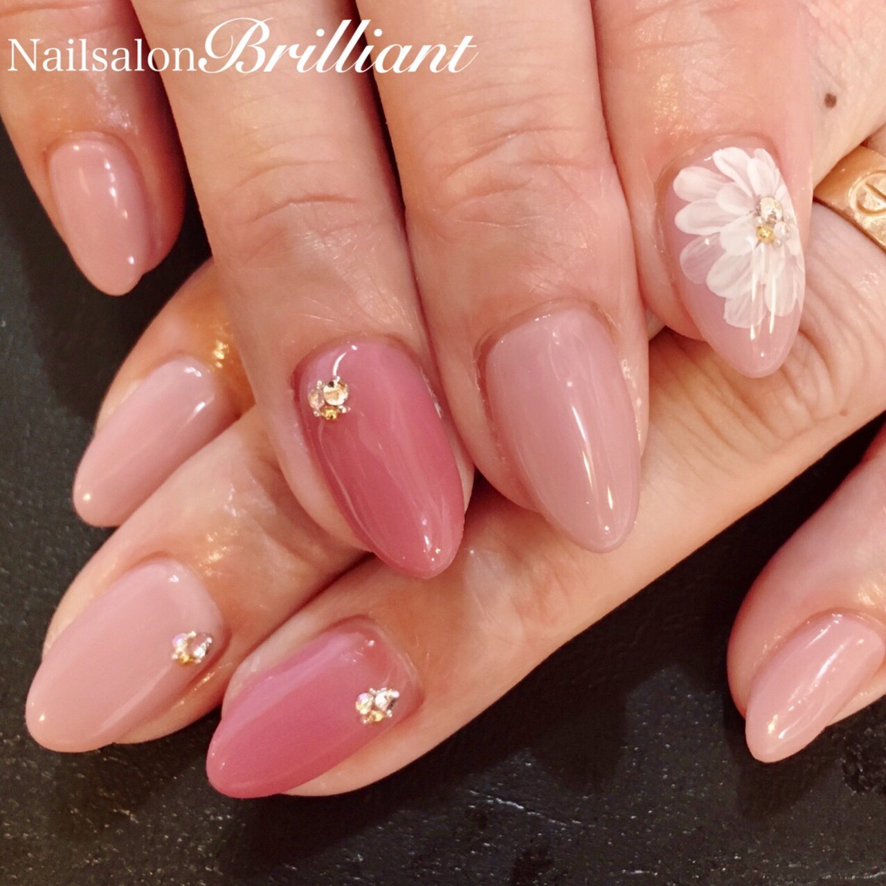 春 オールシーズン オフィス デート ハンド Nailsalonbrilliantのネイルデザイン No ネイルブック