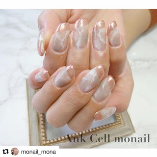 斜めカットネイルのネイルデザイン ネイルブック