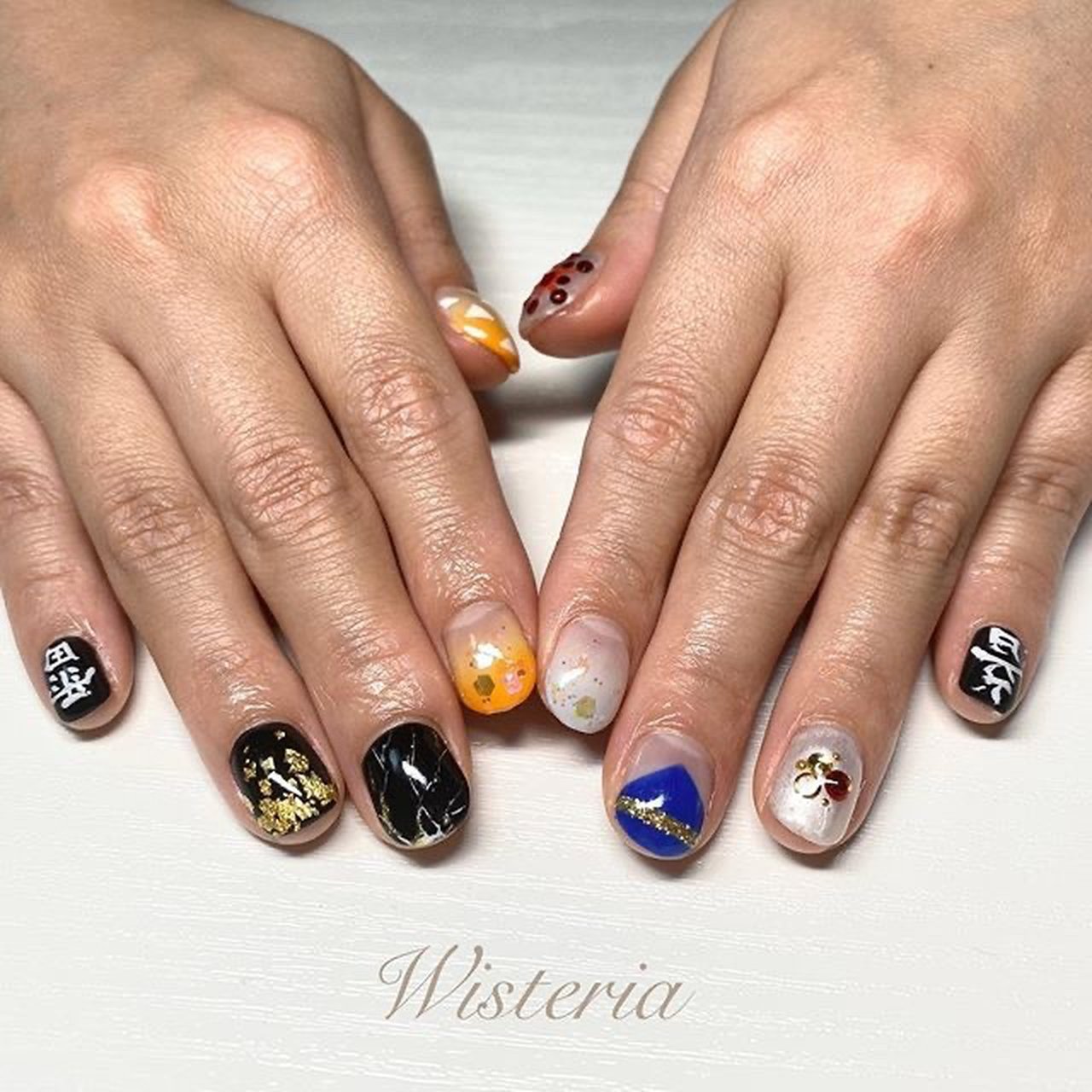 オールシーズン ハンド 痛ネイル キャラクター ショート Nail Wisteriaのネイルデザイン No ネイルブック