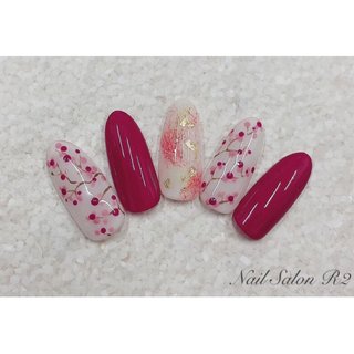 ワンカラー シェル 大理石 ターコイズ 水色 Nail Salon R2のネイルデザイン No ネイルブック