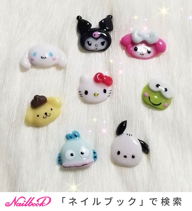 SALE／72%OFF】 サンリオ♡ネイルパーツ♡ポチャッコ 緑 8p zppsu.edu.ph