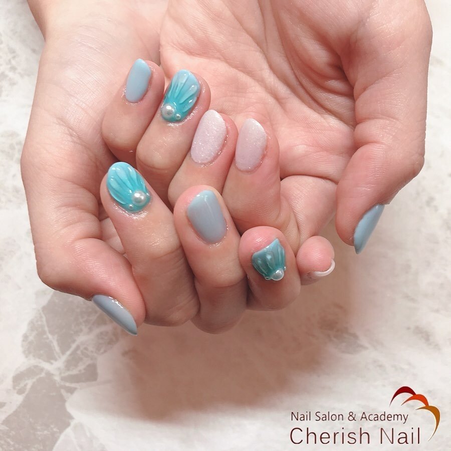 夏 旅行 海 デート ハンド 豊橋 Cherish Nail チェリッシュネイル のネイルデザイン No ネイルブック