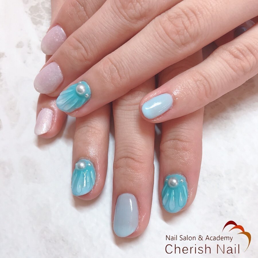 夏 旅行 海 デート ハンド 豊橋 Cherish Nail チェリッシュネイル のネイルデザイン No ネイルブック