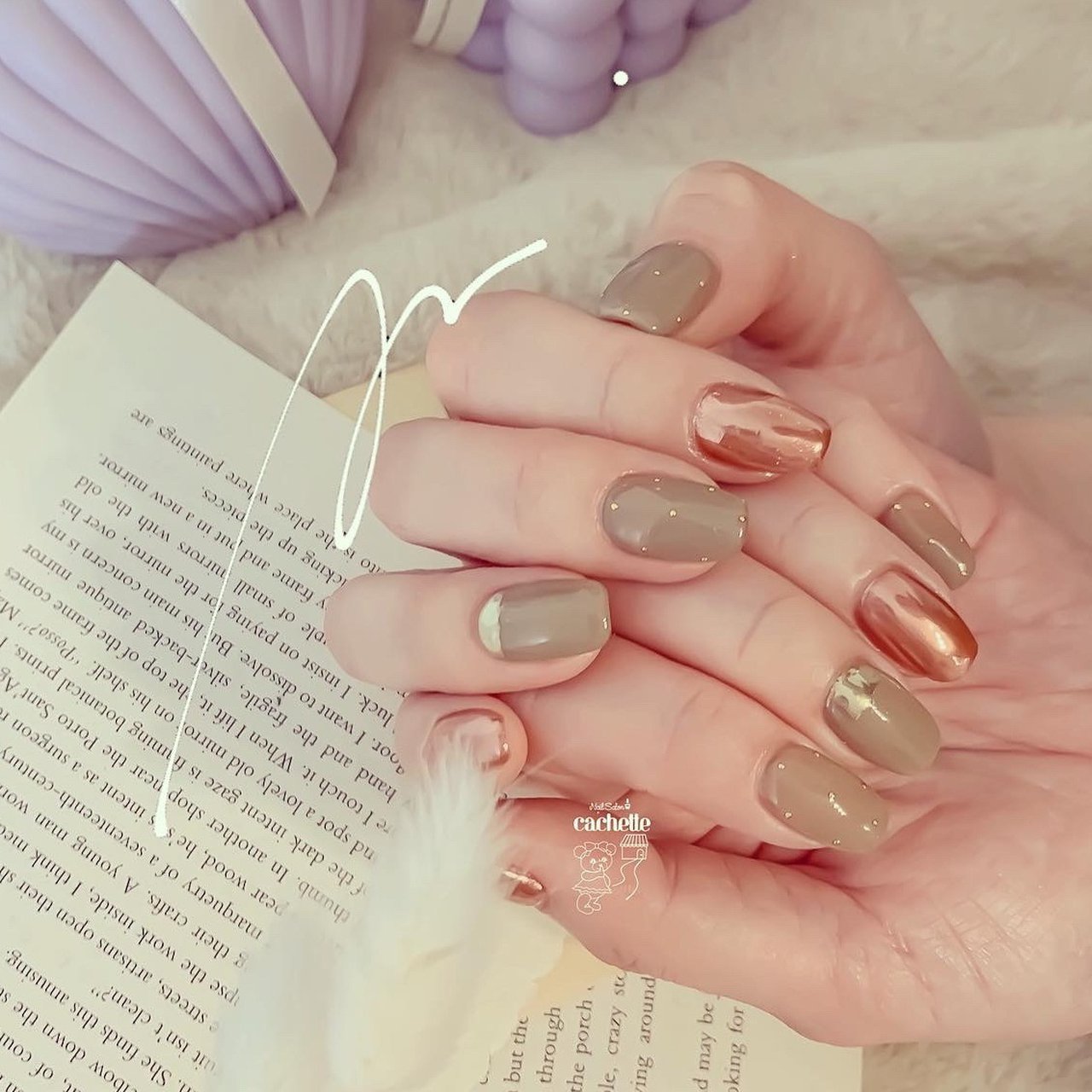 春 冬 ハンド ニュアンス スイーツ Kotomiのネイルデザイン No ネイルブック