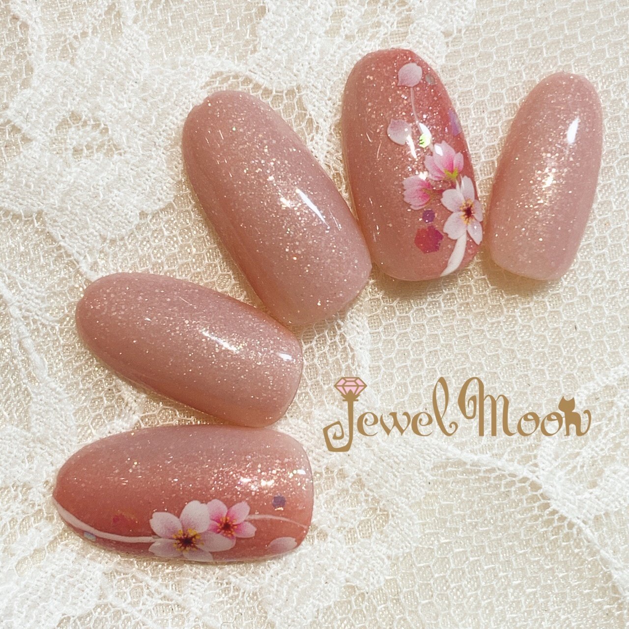 春 卒業式 入学式 オフィス ハンド Jewel By Lipsのネイルデザイン No ネイルブック