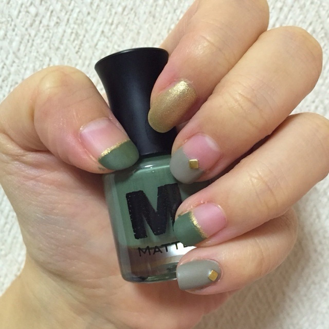 秋 ハンド フレンチ マット ショート Ayn0のネイルデザイン No ネイルブック