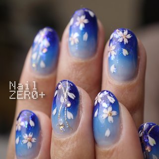人気順 ネイビー お客様 桜のネイルデザイン ネイルブック