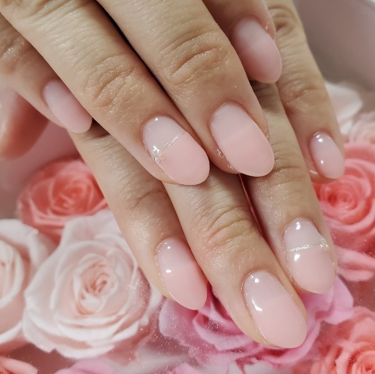 春 ハンド フレンチ 変形フレンチ ピンク Nailauliiのネイルデザイン No ネイルブック