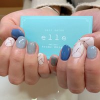 オールシーズン オフィス 女子会 ハンド シンプル Elleのネイル