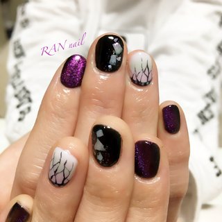 胡蝶しのぶかわいいのネイルデザイン ネイルブック